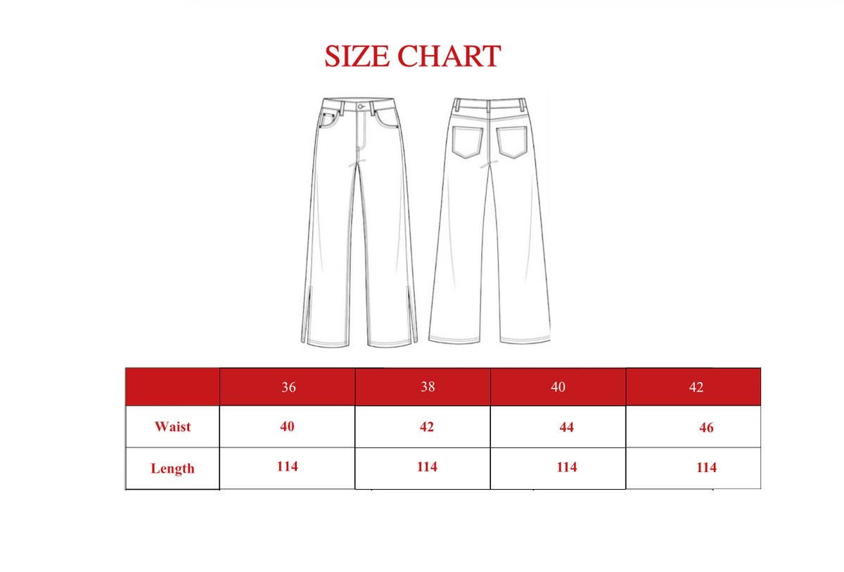 Product size guide