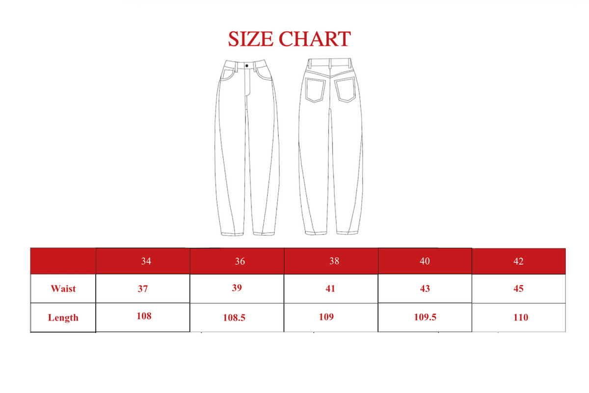 Product size guide