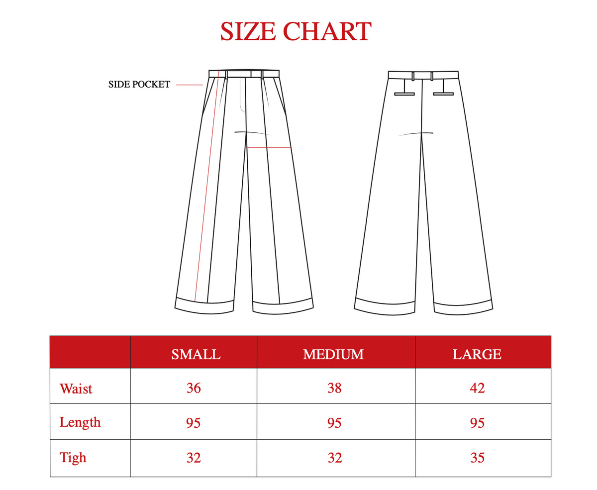 Product size guide