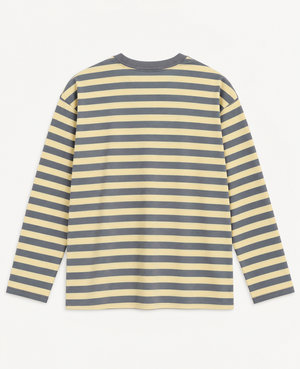 Striped Long Sleeve in Grey