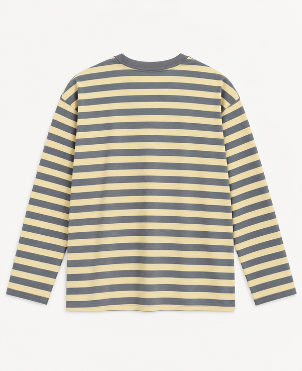 Striped Long Sleeve in Grey