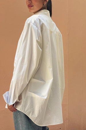 Two-Toned Ruched Shirt