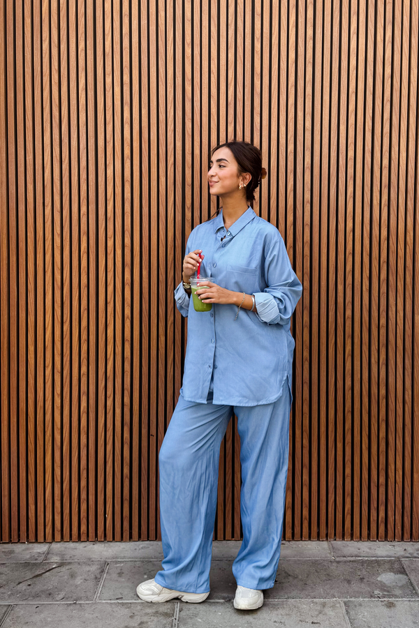 True Blue Pants in Light Blue