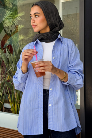 Oxford with a Twist in Blue