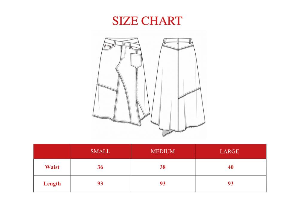 Product size guide
