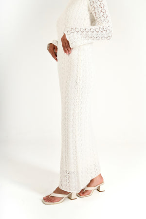 Beachday Maxi Dress in Off White