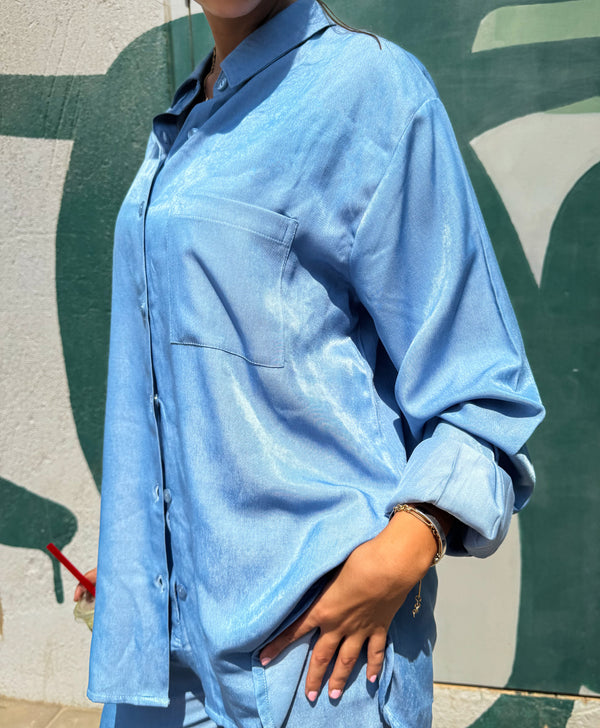 True Blue Shirt in Light Blue