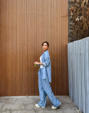 True Blue Pants in Light Blue