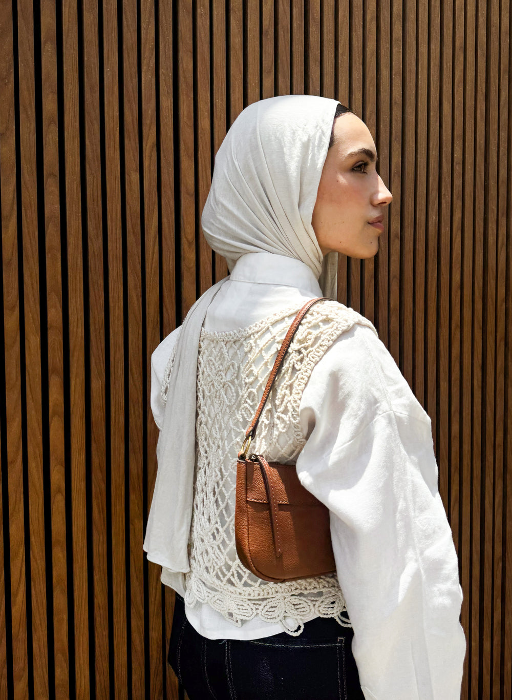Crochet Top in Creme