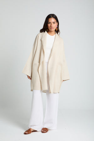 Mesh Kimono in Beige
